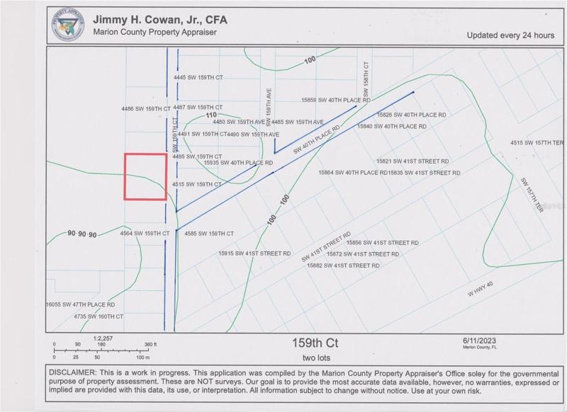 across from 4515 SW 159th Ct. Ocala 34481