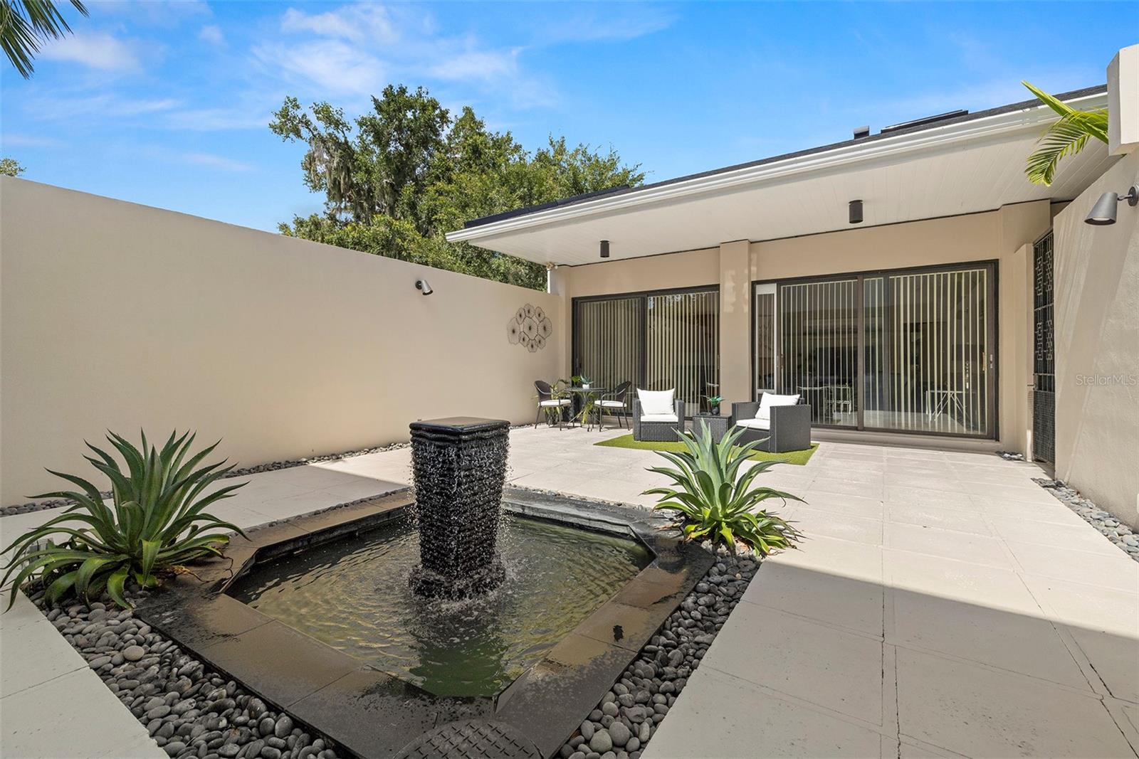 COURTYARD WITH FOUNTAIN