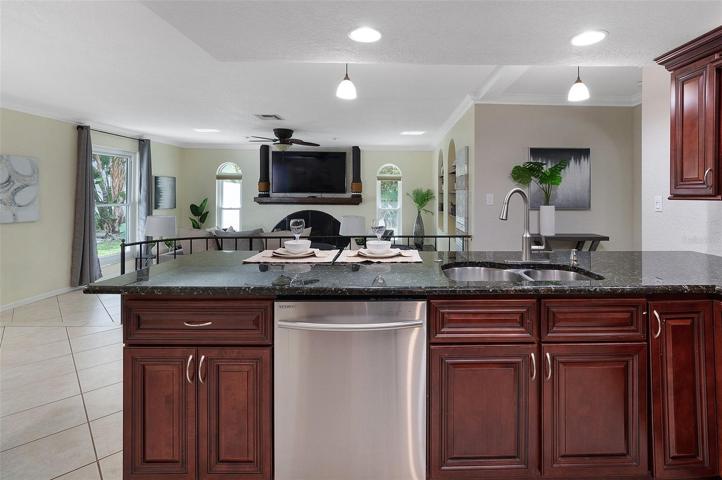 Wood Cabinets and Granite Countertops
