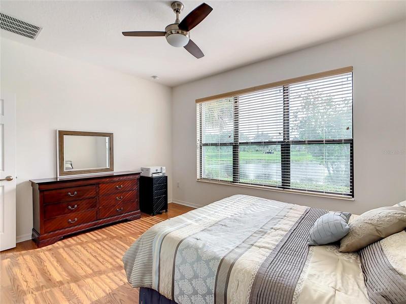 Generous Primary Suite with En-Suite Bath and Pond Views