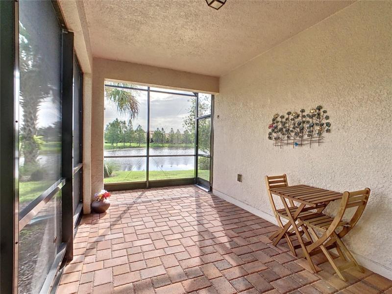 Lanai with View of the Pond