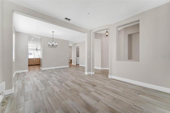 From Living Room, Dining Room to Kitchen