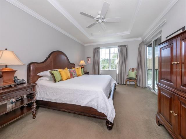 Master bedroom with slider to lanai