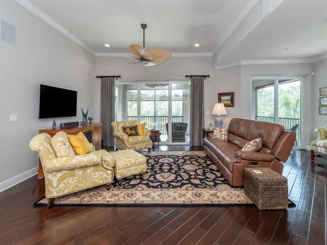 Great room with slider to lanai