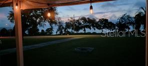 Sunrise view from screened porch