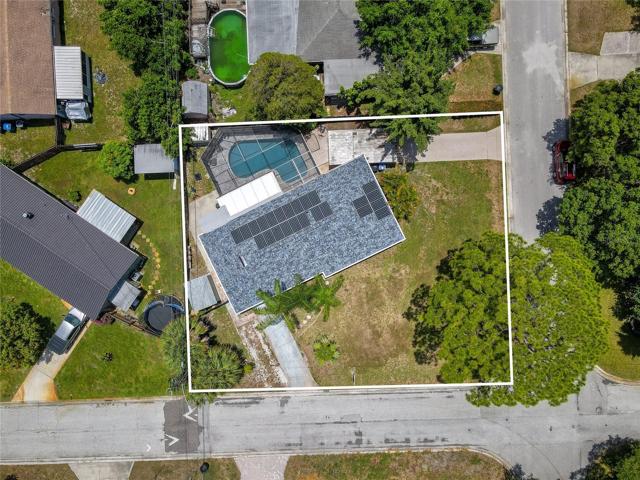 Aerial Of Brand New Roof & Brand New Solar Panels