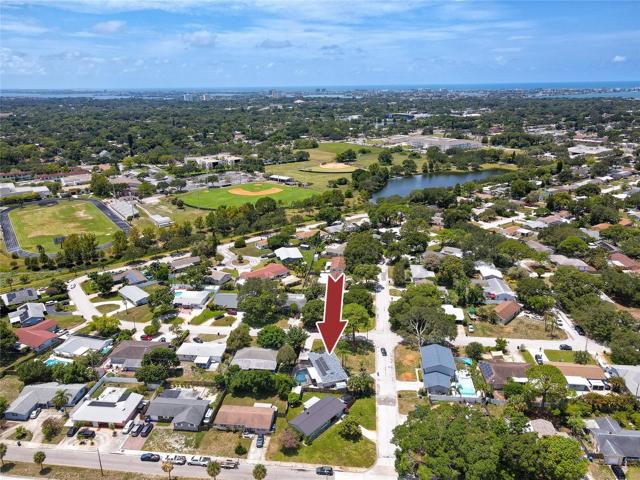 Aerial View Showcasing Distance to St Pete Beach