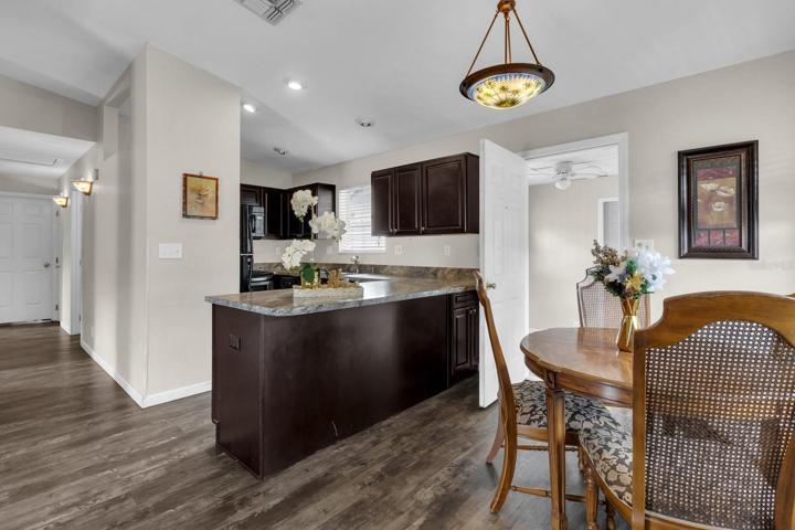 Dining area and bar counter