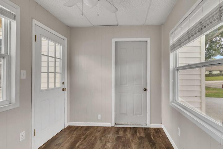Hallway with storage space