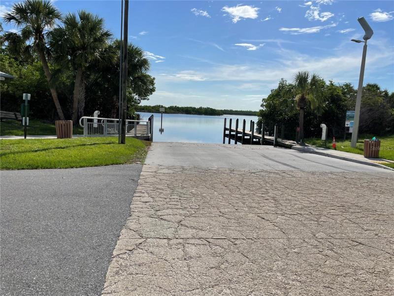 Public Boat ramp less than a mile away