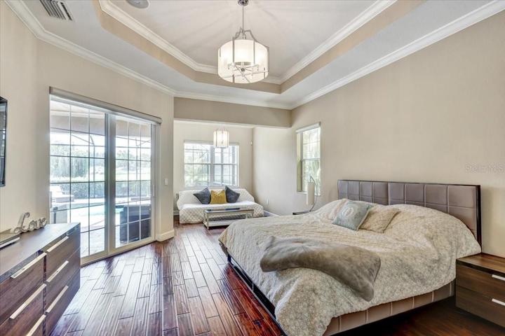 Master bedroom with sitting area