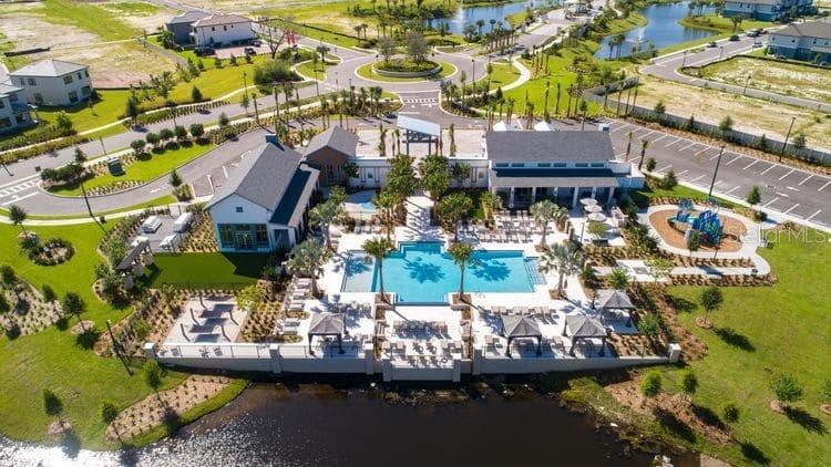 Community pool and clubhouse/gym/playground