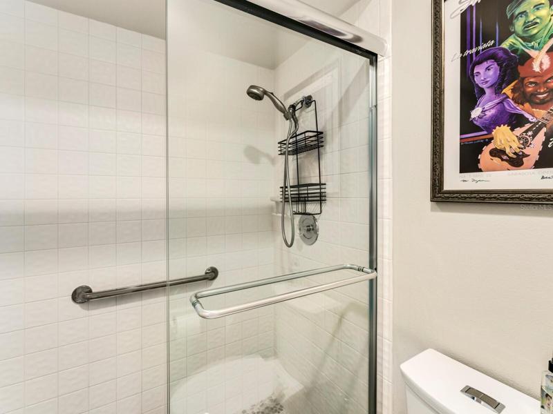 Nice guest shower.