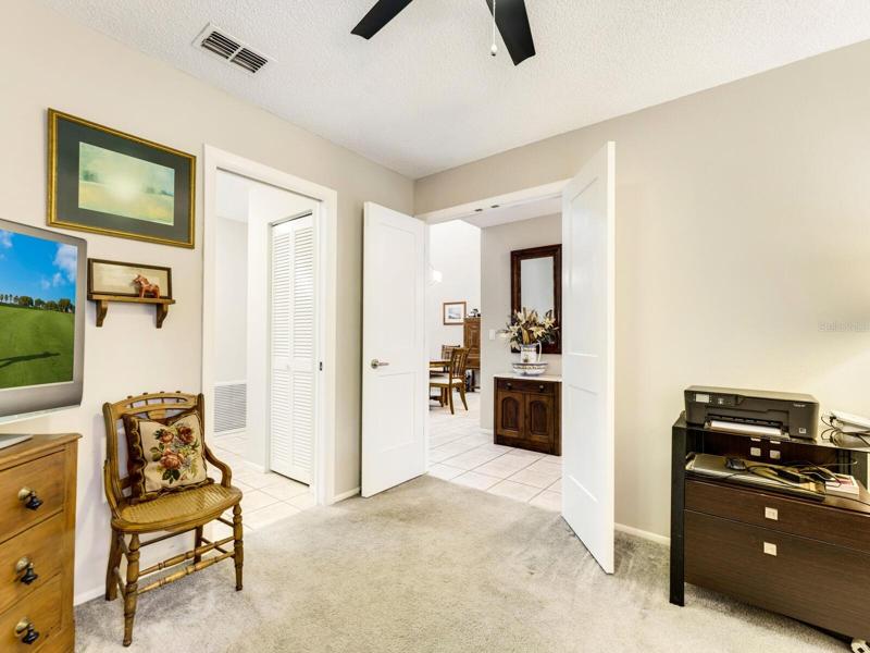 Double door entry to the bonus third bedroom.  Note: this villa has upgraded new interior doors throughout!