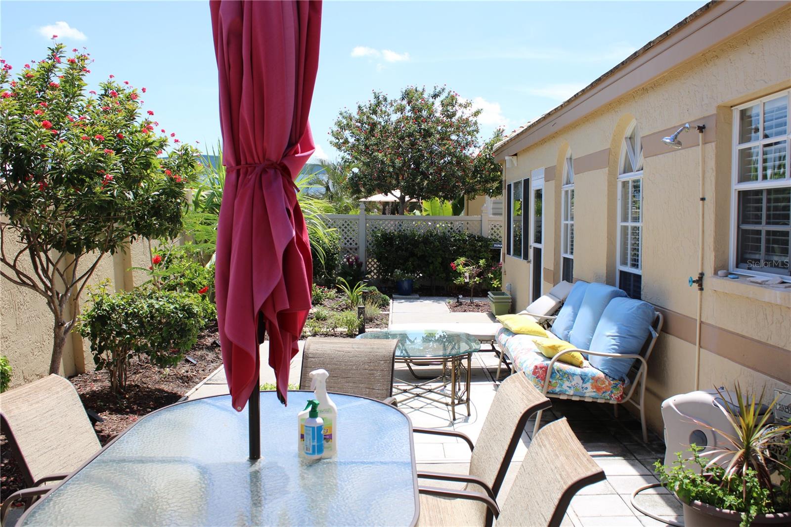 Outside open patio