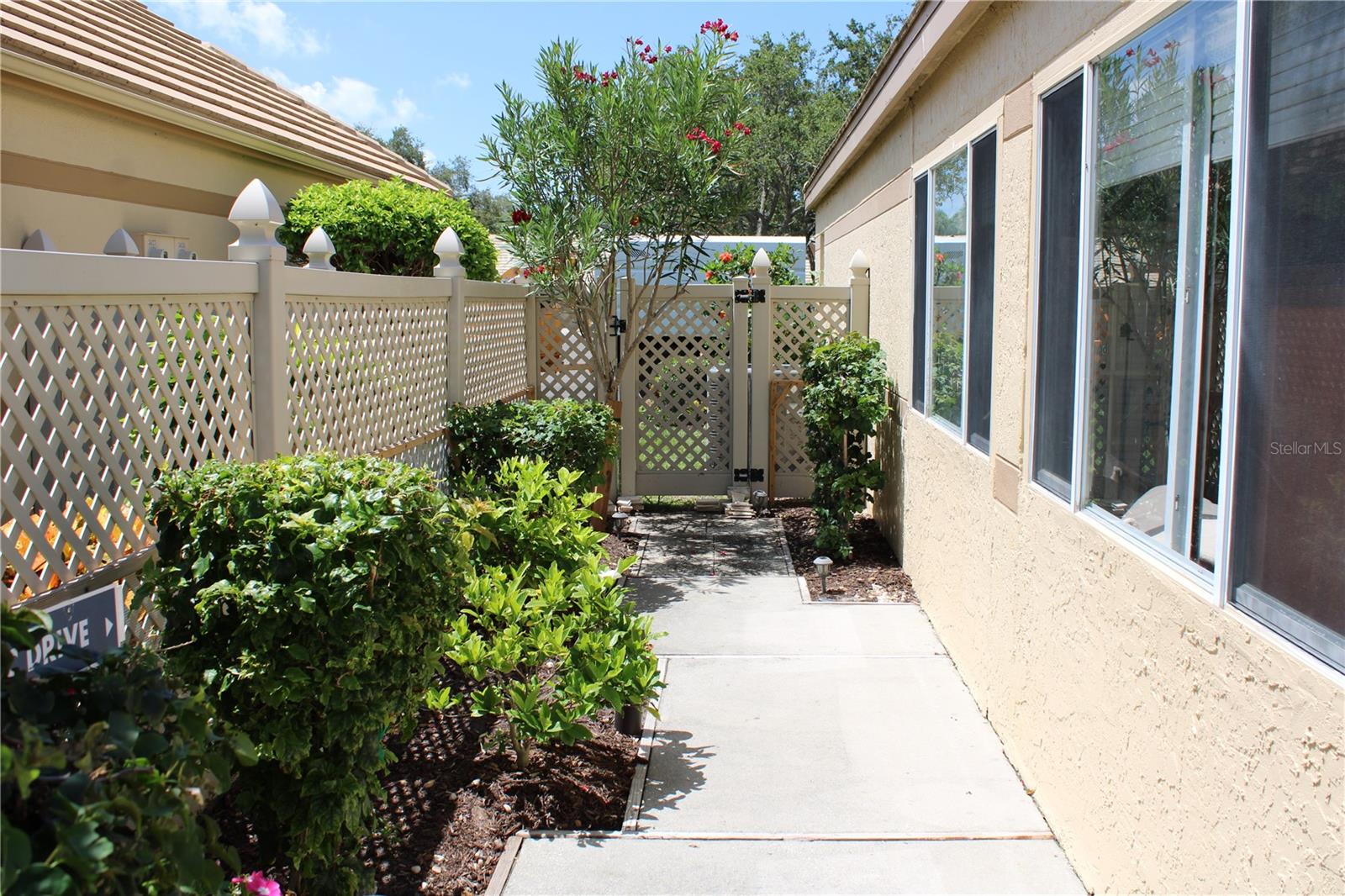 Outside open patio