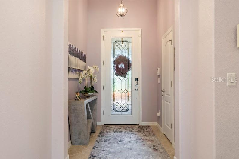 Inside front door