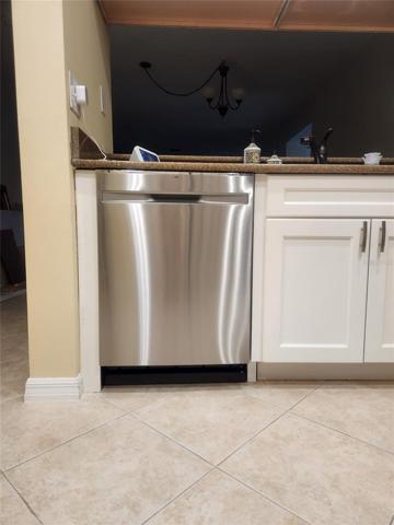 Dishwasher has been installed since photos were taken
