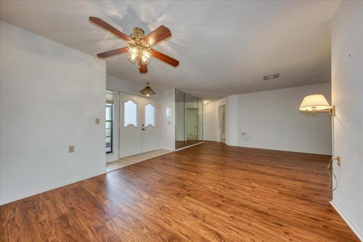 Bedrooms off main living area