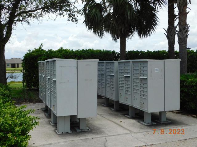 Community mailboxes near the community recreation area