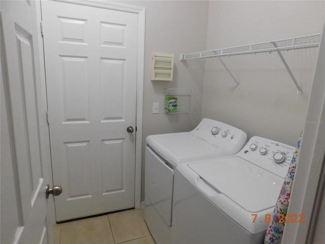 laundry room opens to the garage