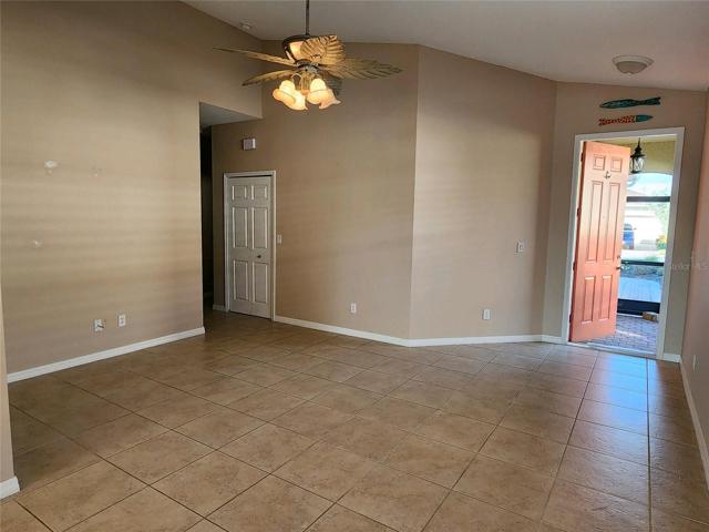 great room to front foyer entrance