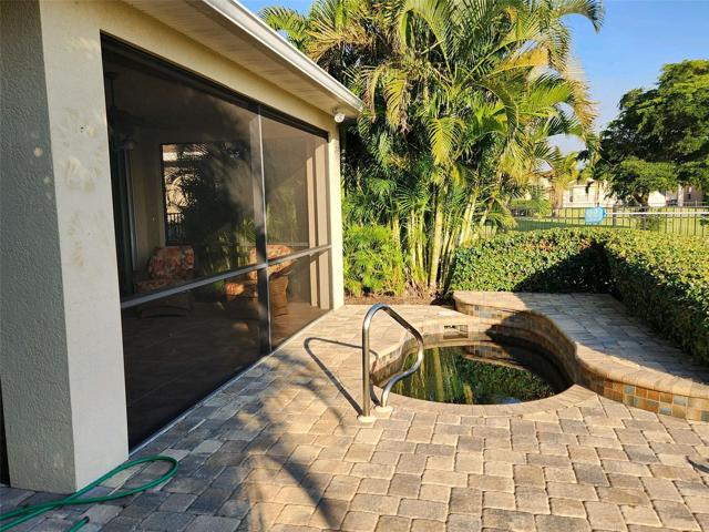 inviting in-ground spa