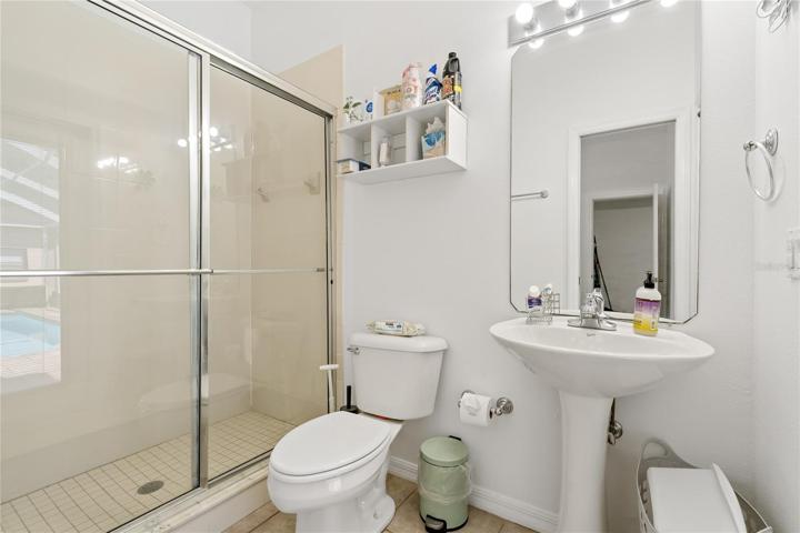 Pool Bath in 4th Back Bedroom