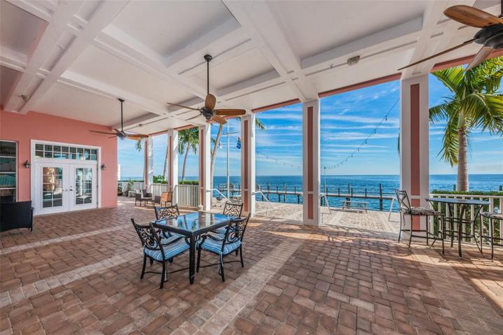 DOWNSTAIRS PATIO of Yacht Club