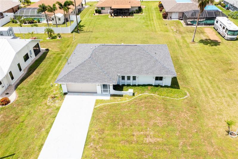 Front of home and Lot