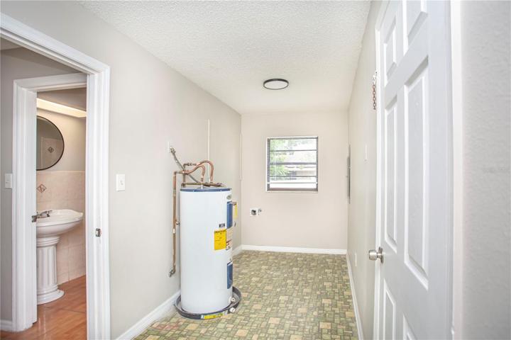 Inside laundry room