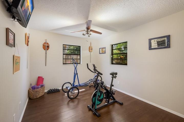 3rd Bedroom utilized as Fitness Room