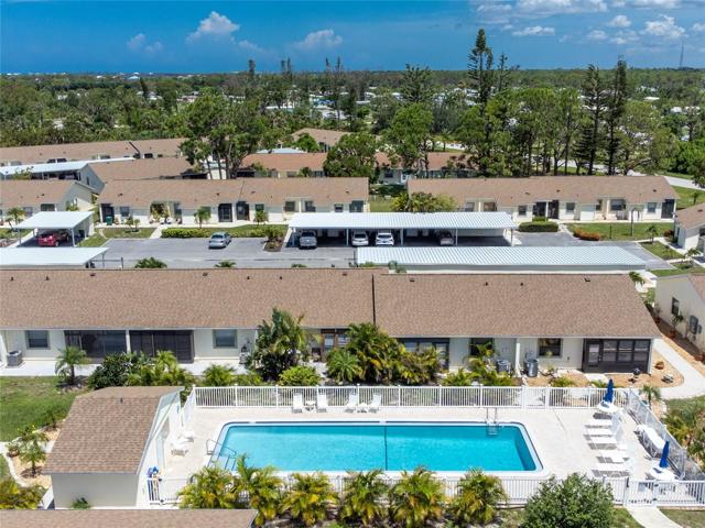 Aerial view #2 of the pool.