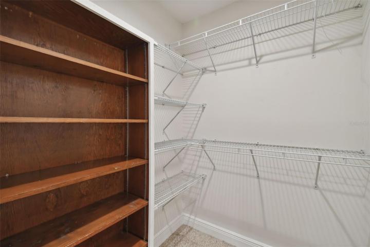 Primary closet