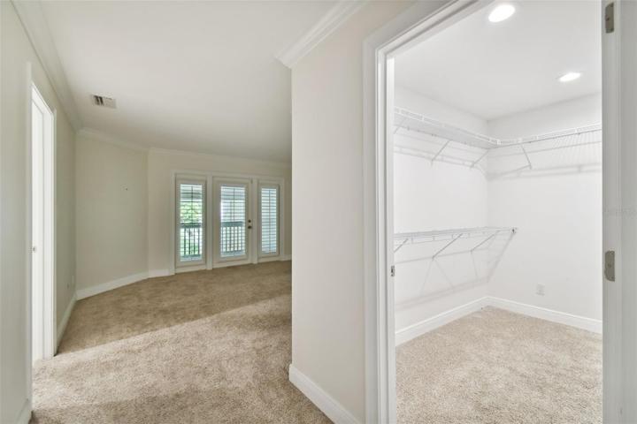 Primary bedroom with added closet