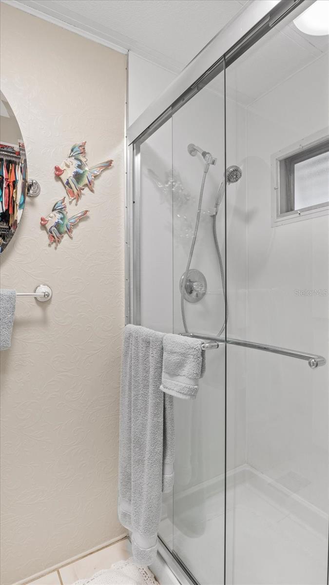 Master shower