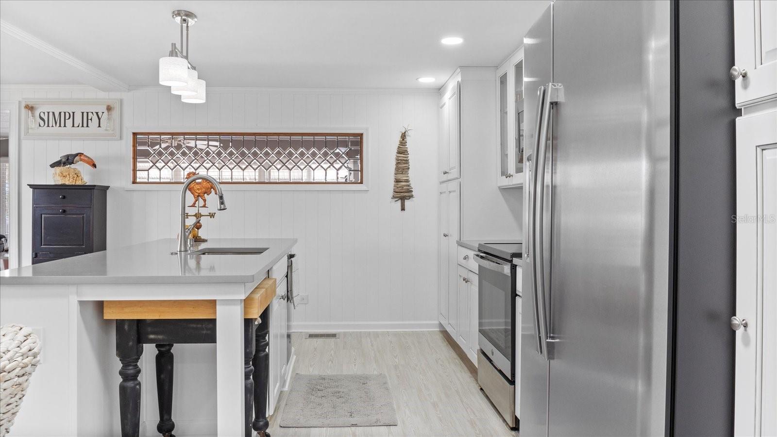 All wood cabinets