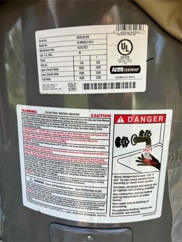 New Hot water Htr