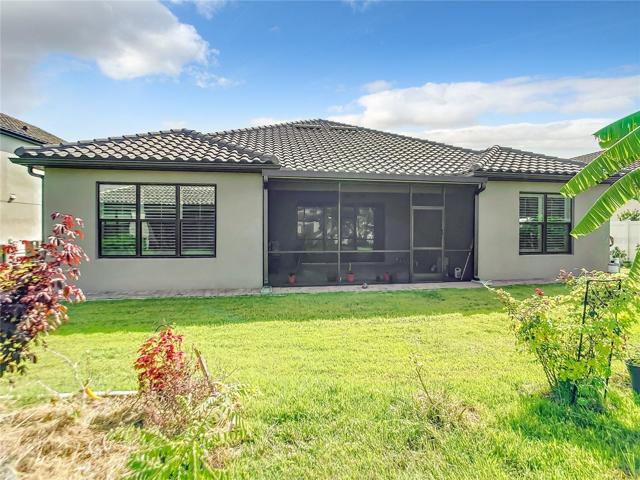 Rear of the home