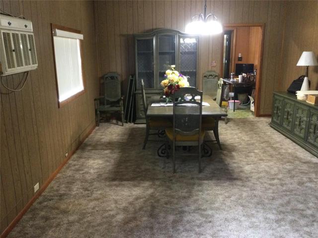 Living room and dining room