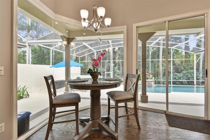 Kitchen view of pool / lanai.
