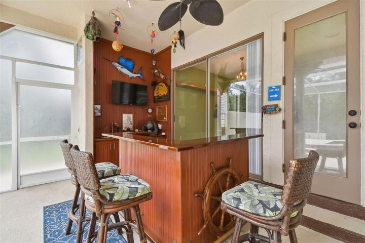 Beautiful Custom Tiki Bar and cabinets