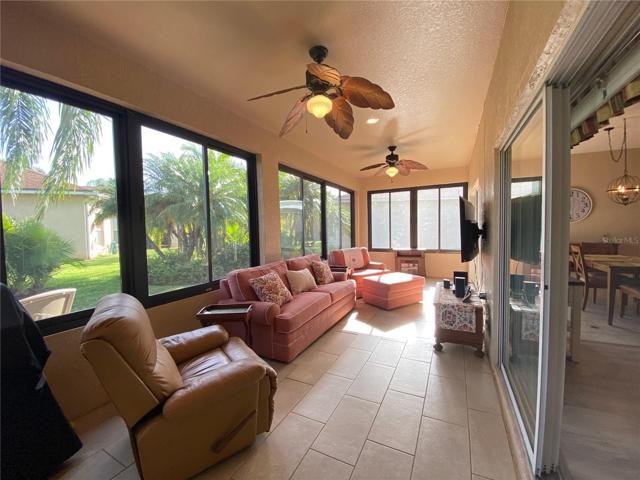 Enclosed Lanai with Tile floor and Acrylic Windows