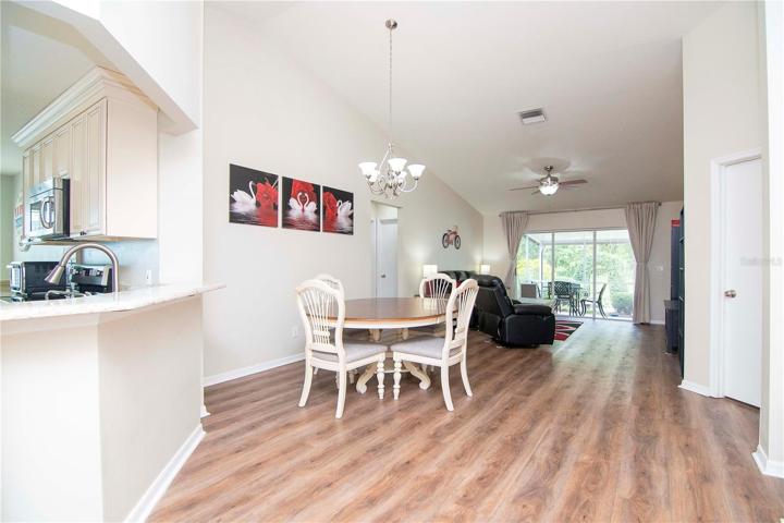 Open Floor plan with vaulted ceilings