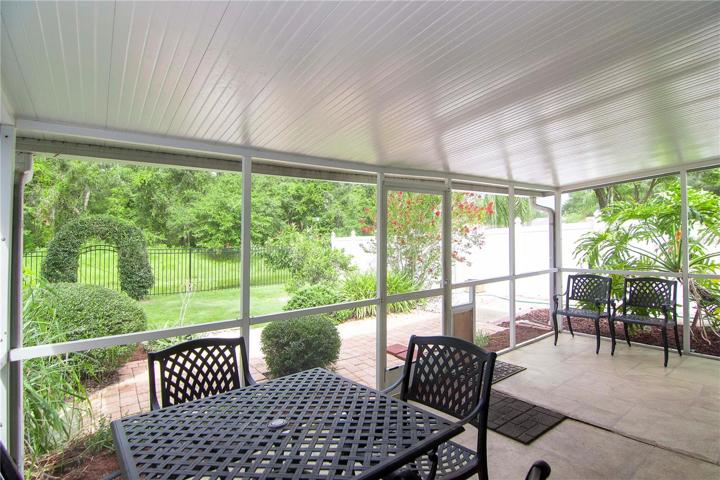 Screened patio