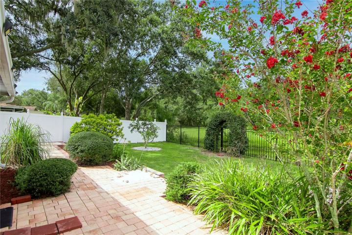 mature landscaping