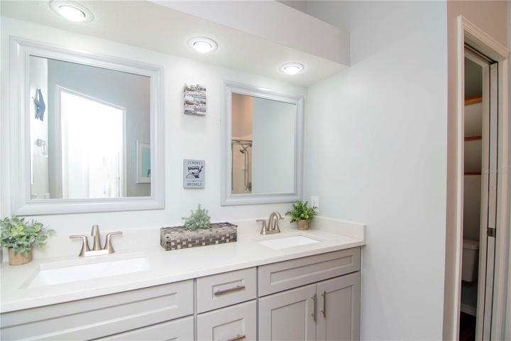updated master bathroom