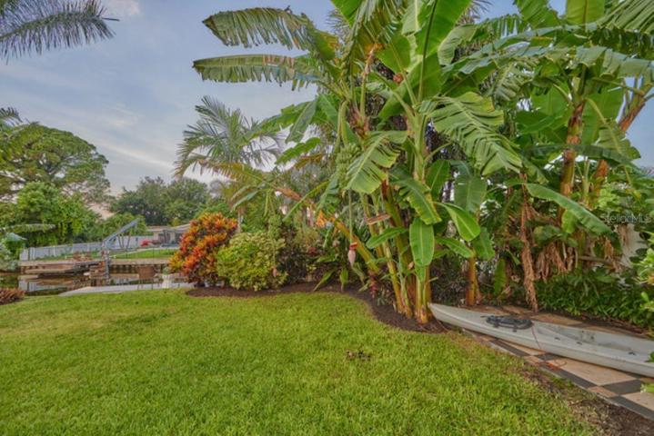 Beside the shed, there is a matching deck to the front porch and lanai. Great for a hammock or maybe jacuzzi.
