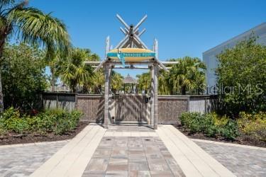outdoor pool entrance