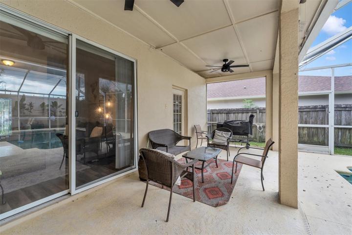 Large, covered lanai